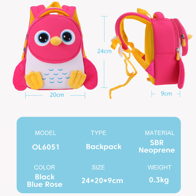 Penguin αδιάβροχος παιδιών παιδικός σταθμός σχολικών τσαντών παιδιών μικρών παιδιών μωρών σακιδίων πλάτης τρισδιάστατος