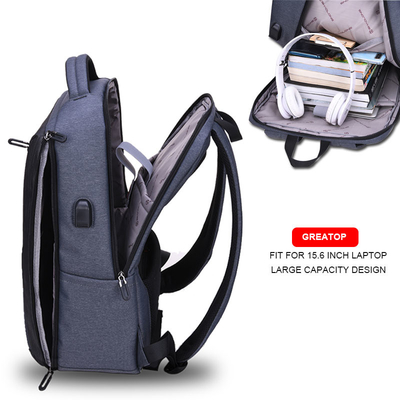 Σακίδια πλάτης 15,6 ίντσα USB αντικλεπτικό Daypacks κολλεγίου των ατόμων lap-top