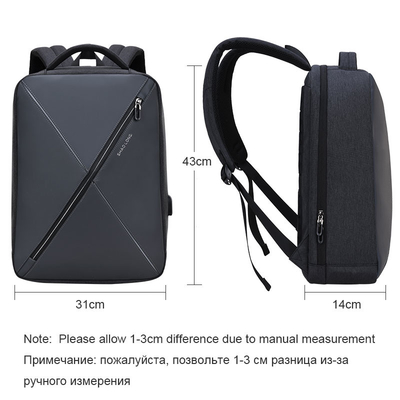 ODM USB lap-top σχολικό σακίδιο ελεύθερου χρόνου ταξιδιού 15,6 ατόμων ίντσας σακιδίων πλάτης αντικλεπτικό