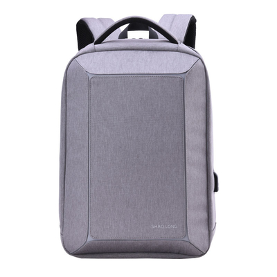 Η τσάντα 15.6Inch ταξιδιού χρέωσης lap-top USB στεγανοποιεί την αντι πλάτη κλεφτών - πακέτο