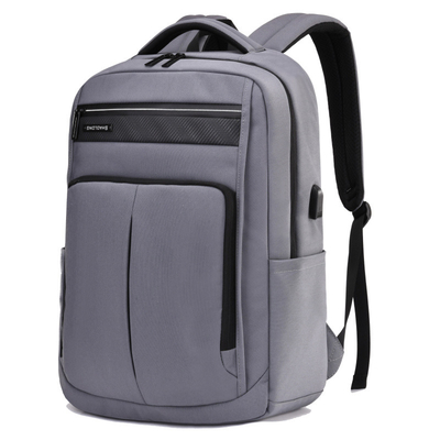 15.6inch σακίδιο πλάτης USB επιχειρησιακών lap-top που χρεώνει τη μαύρη τσάντα lap-top δέρματος