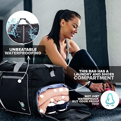Πτυσσόμενο Duffel τσαντών 60l αθλητικού Duffle σακίδιο πλάτης για ελαφρύ αδιάβροχο ανδρών γυναικών