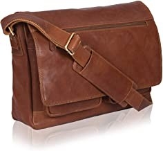 14inch Cowhide 400g καμβά τσαντών αγγελιοφόρων δέρματος των γυναικών lap-top