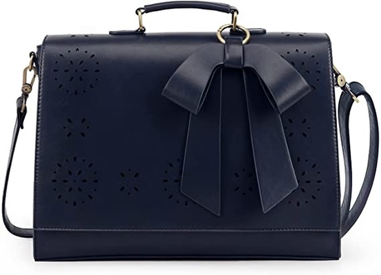 Satchel υπολογιστών ώμων τσαντών lap-top δέρματος Vegan γυναικών αποσπάσιμο τόξο τσαντών