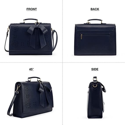 Satchel υπολογιστών ώμων τσαντών lap-top δέρματος Vegan γυναικών αποσπάσιμο τόξο τσαντών