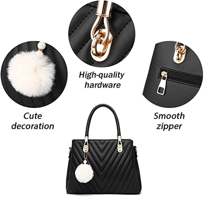Τοπ Satchel λαβών τσαντών πολυτέλειας των γυναικών PU μόδας δέρματος